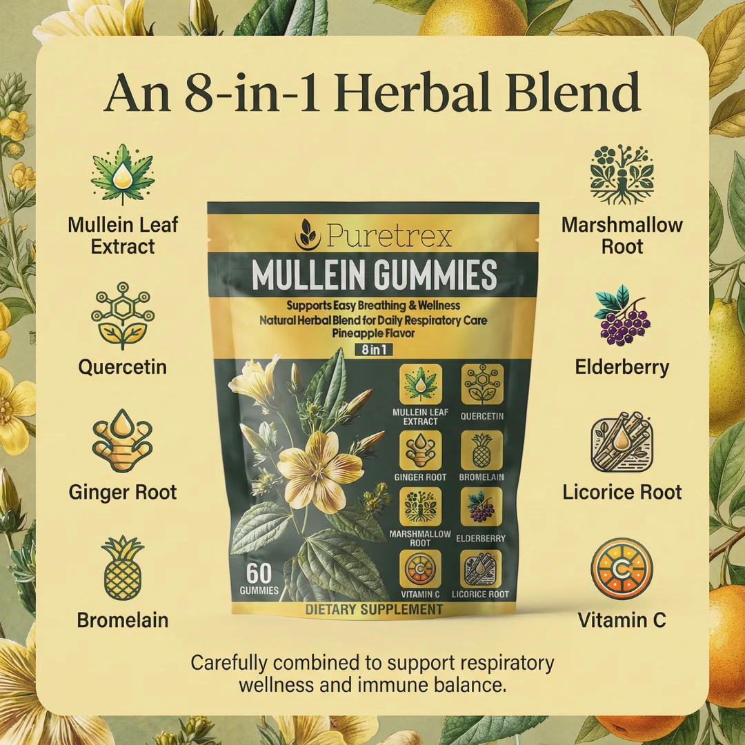 8-in-1 Mullein Gummies – Lung & Wellness Formula - Image 5