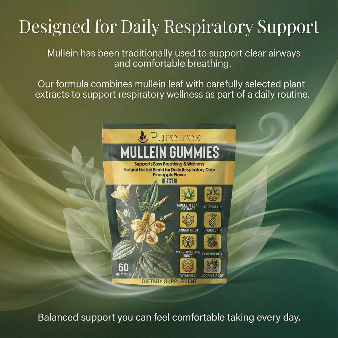 8-in-1 Mullein Gummies – Lung & Wellness Formula - Image 7