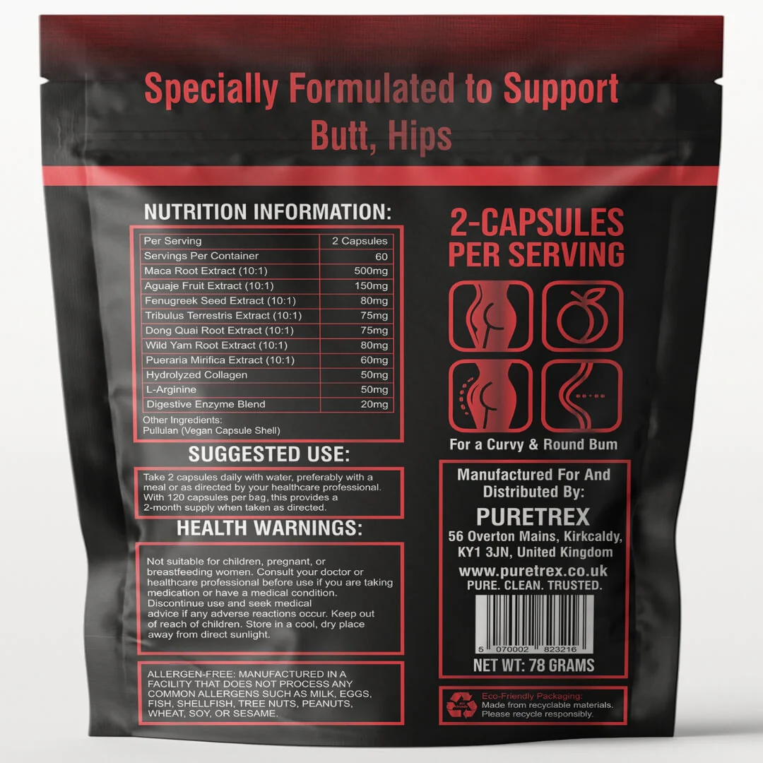 Black Maca Root Plus Extreme Curve – 10,770mg Capsules for Women - Image 6
