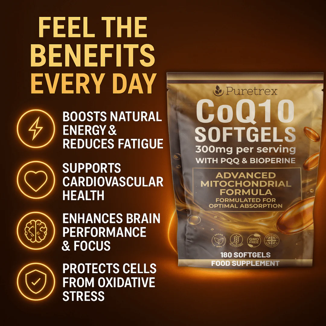 CoQ10 300mg Softgels – Co-Enzyme Q10 with PQQ & BioPerine - Image 3
