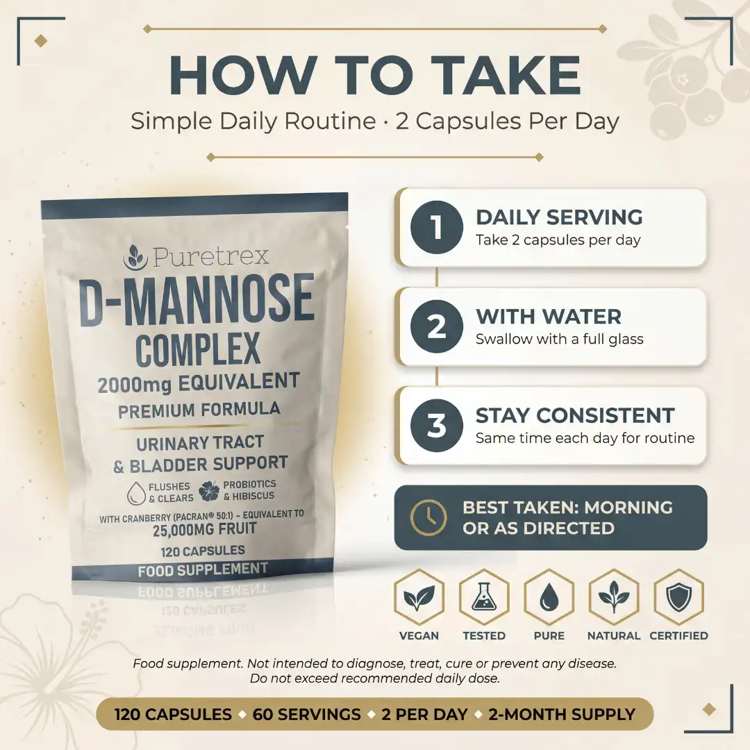 D-Mannose Complex – Cranberry, Hibiscus, Probiotics & Zinc - Image 6