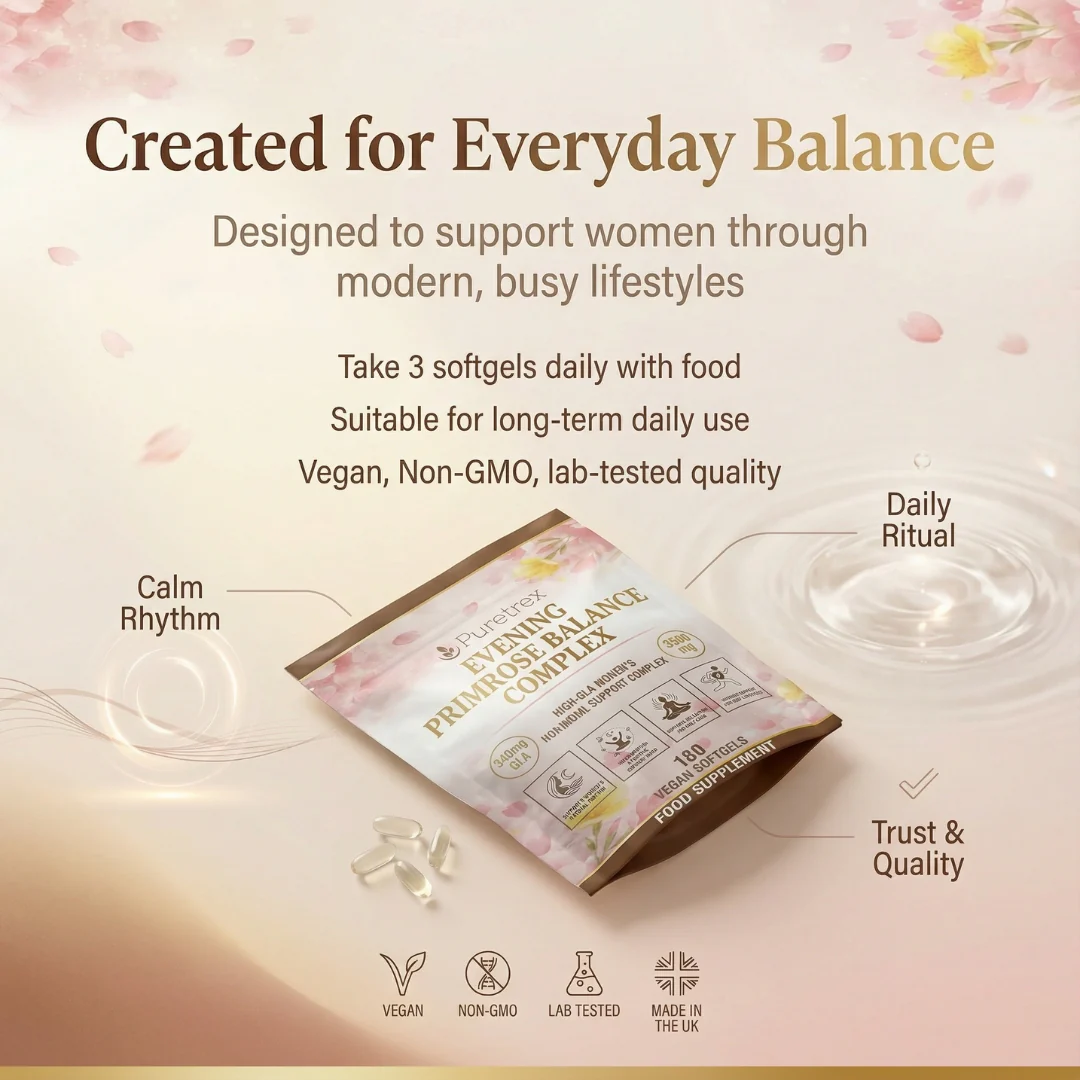 Evening Primrose Oil + Borage Oil Softgels – High GLA Complex for Women - Image 5