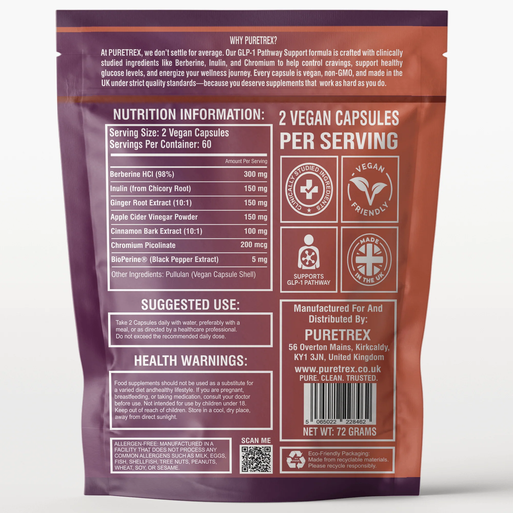 GLP-1 Support Complex – Berberine, Inulin & Chromium Formula - Image 7