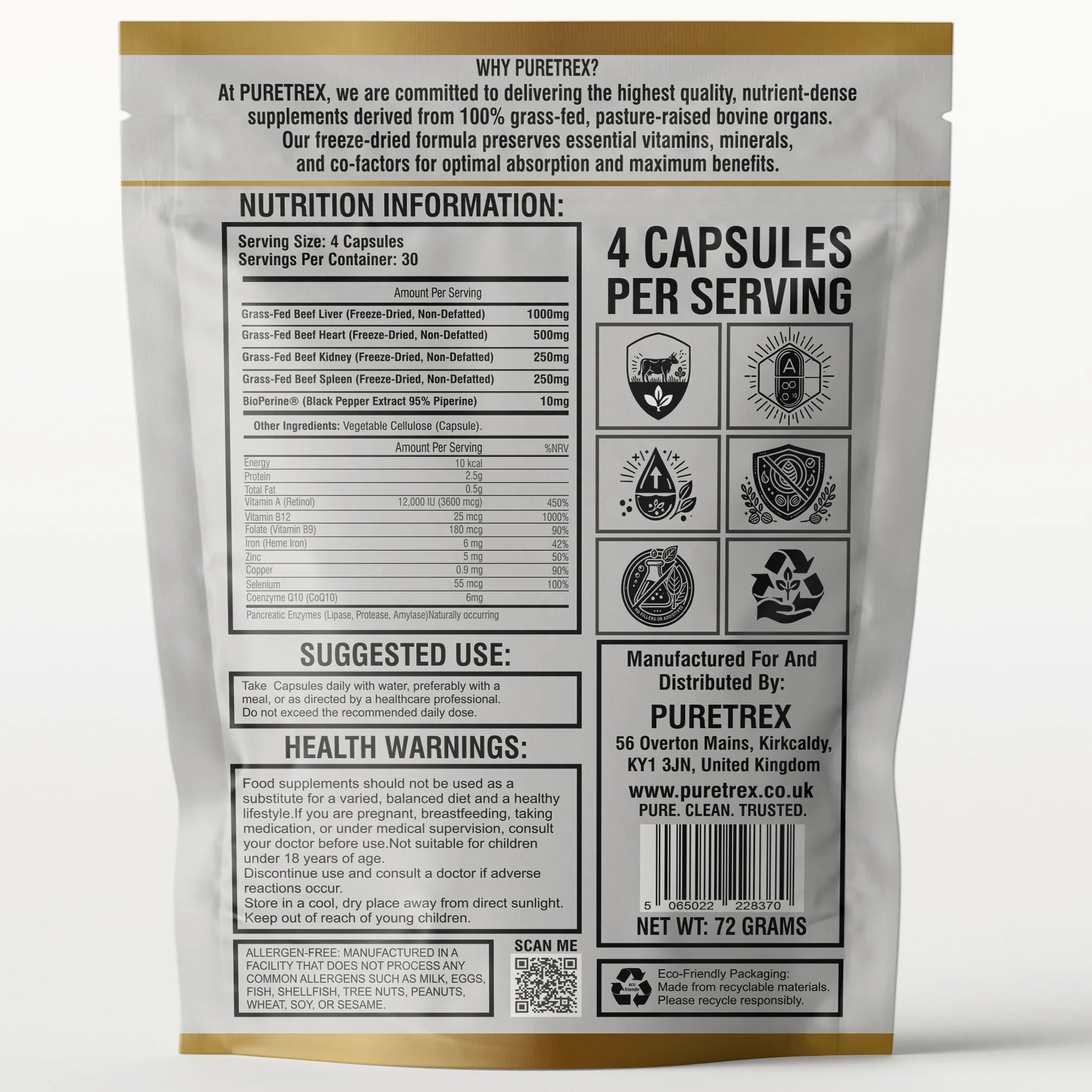 Grass-Fed Beef Organs Complex – Liver, Heart, Kidney & Spleen - Image 7