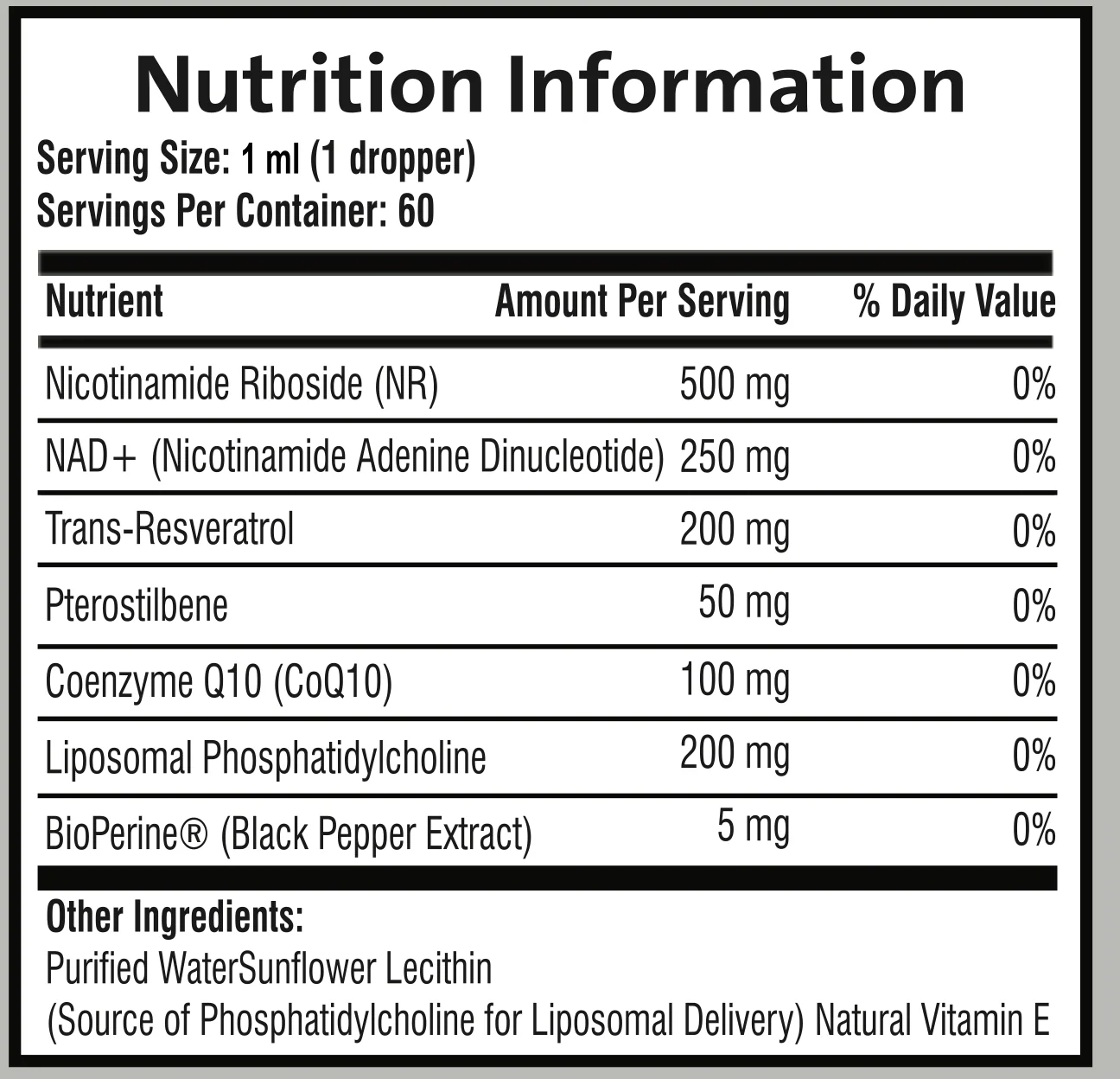 Liposomal NAD+ & NR Drops – Resveratrol, CoQ10 - Image 6