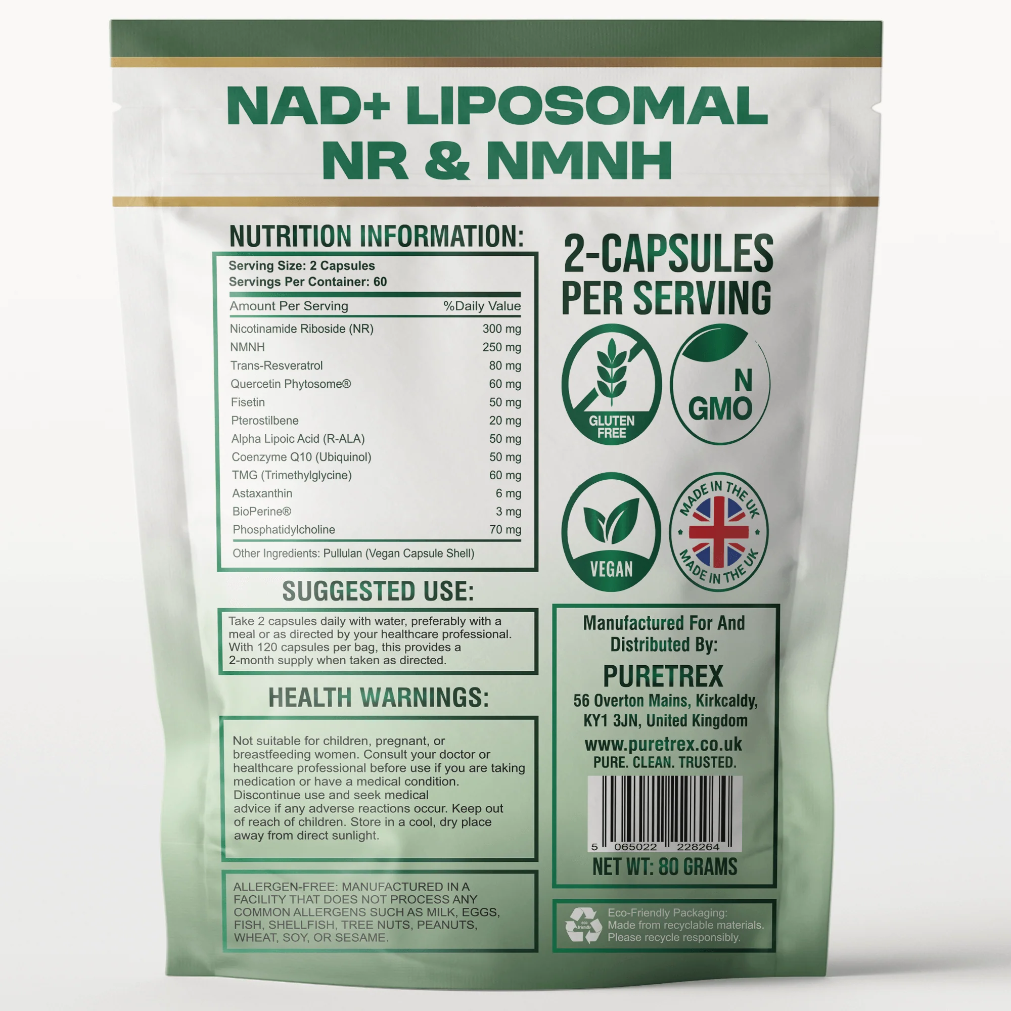 Liposomal NAD+ NR & NMNH Complex – Resveratrol & CoQ10 Capsules - Image 5