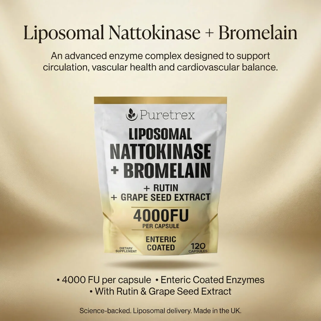 Liposomal Nattokinase 4000FU + Bromelain – Circulation & Heart Support - Image 2