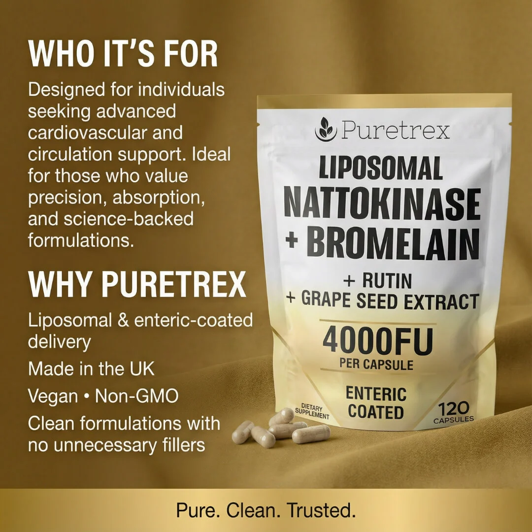 Liposomal Nattokinase 4000FU + Bromelain – Circulation & Heart Support - Image 4