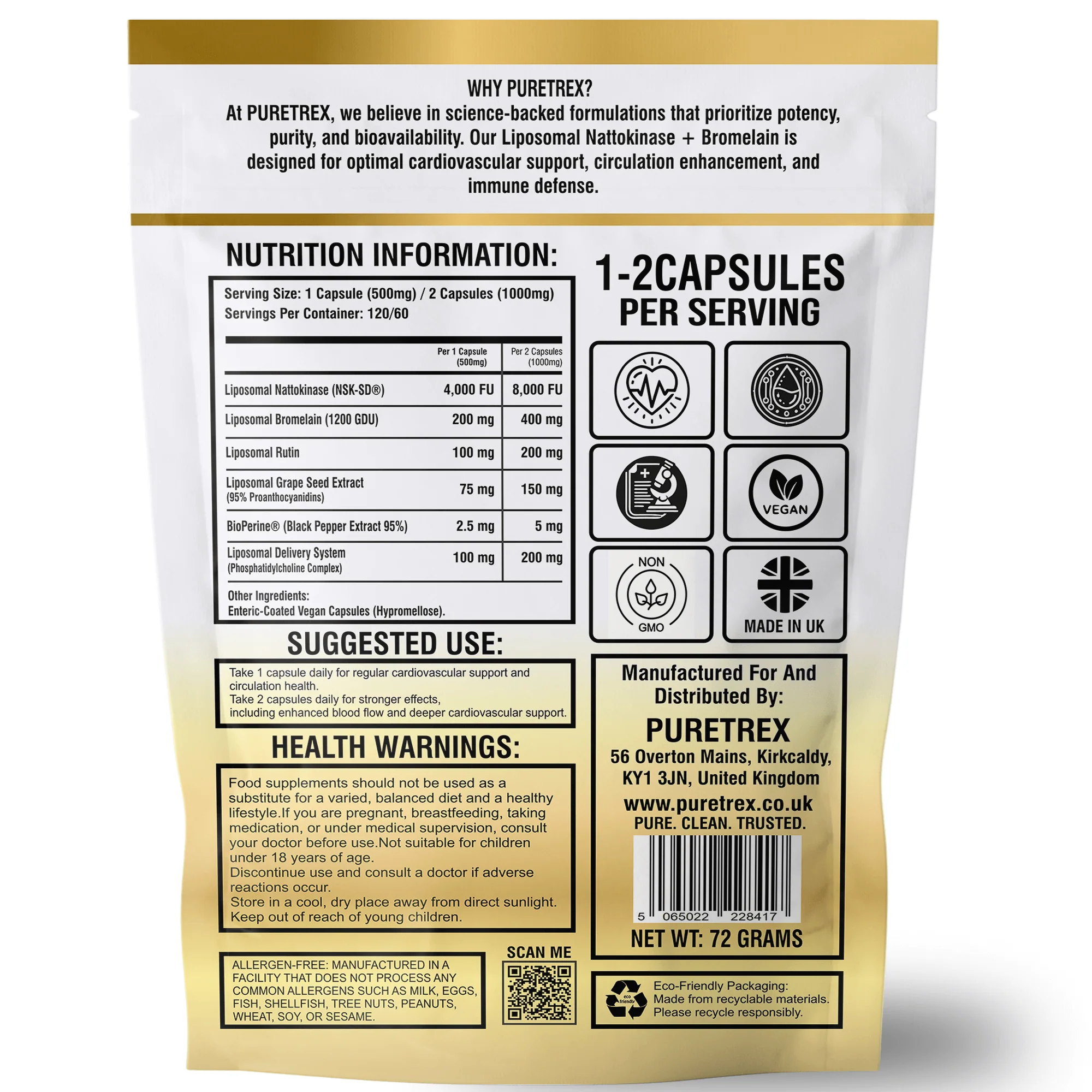 Liposomal Nattokinase 4000FU + Bromelain – Circulation & Heart Support - Image 7
