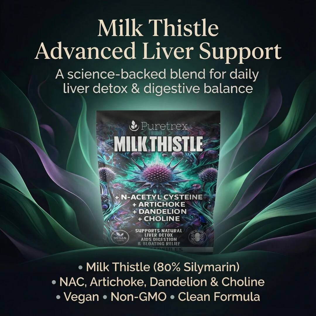 Milk Thistle Complex – 80% Silymarin Extract + NAC, Artichoke & Choline - Image 4