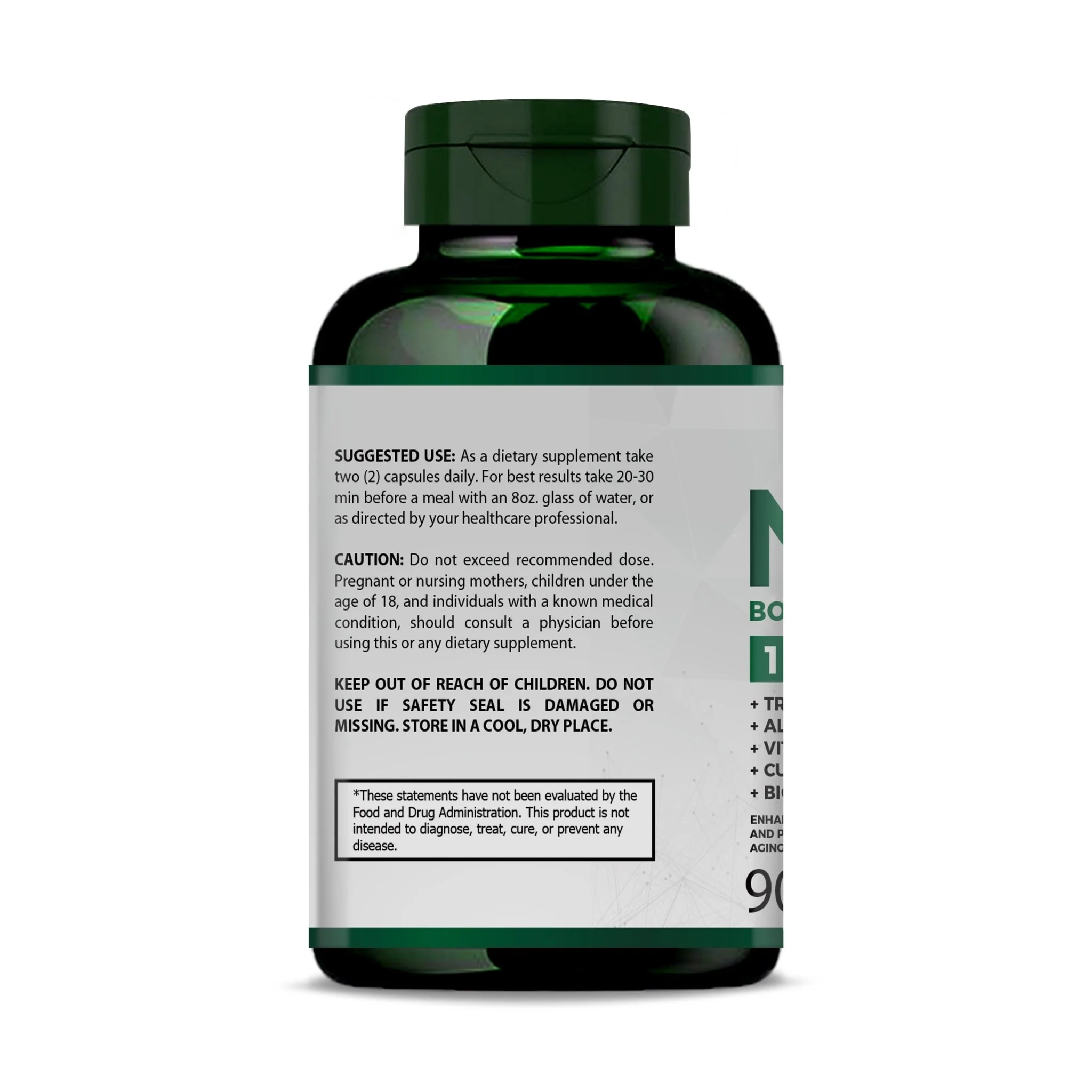 NAD+ Complex – Trans-Resveratrol, CoQ10 & BioPerine® 90ct - Image 5