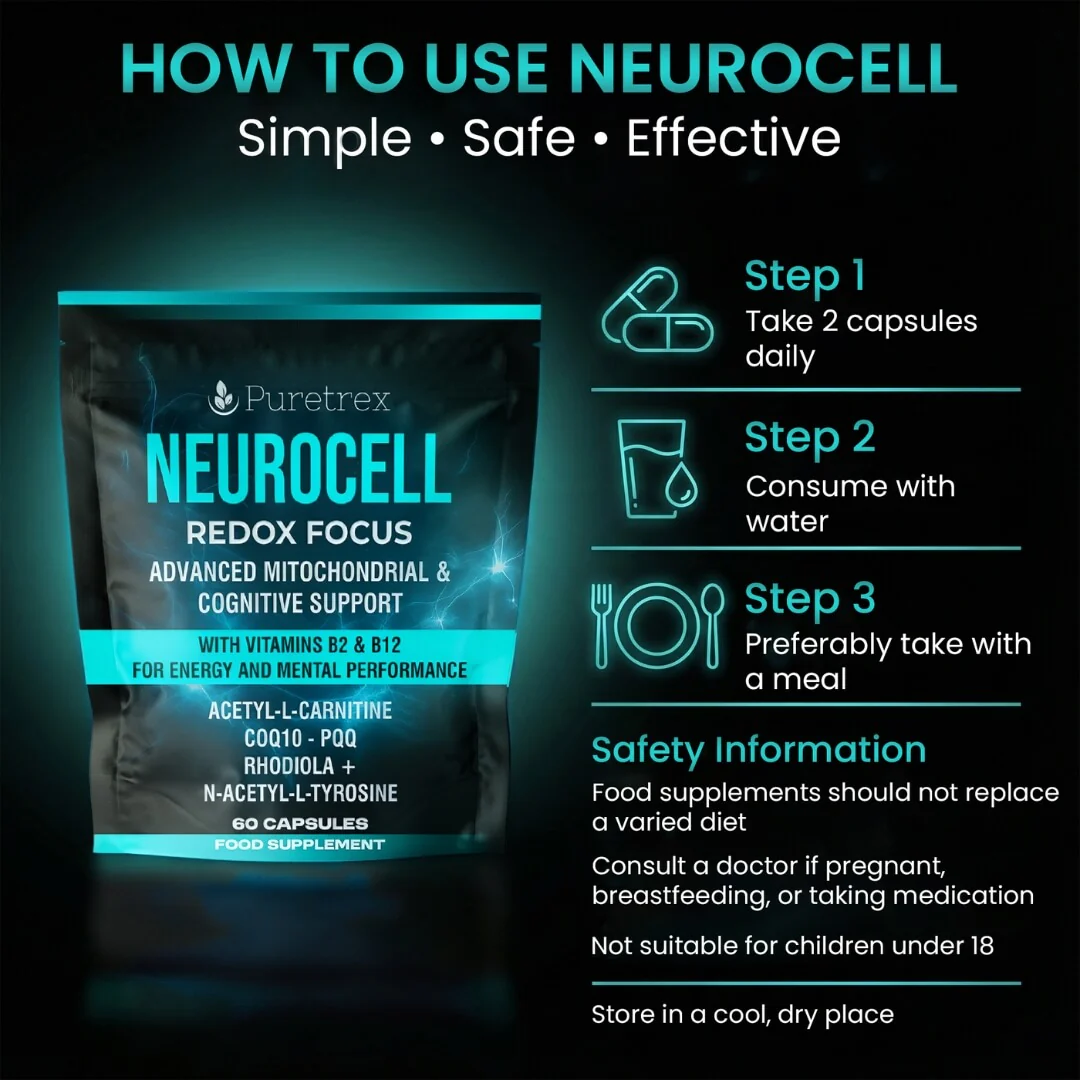Neurocell Redox Focus – Advanced Nootropic & Mitochondrial Support Capsules - Image 4