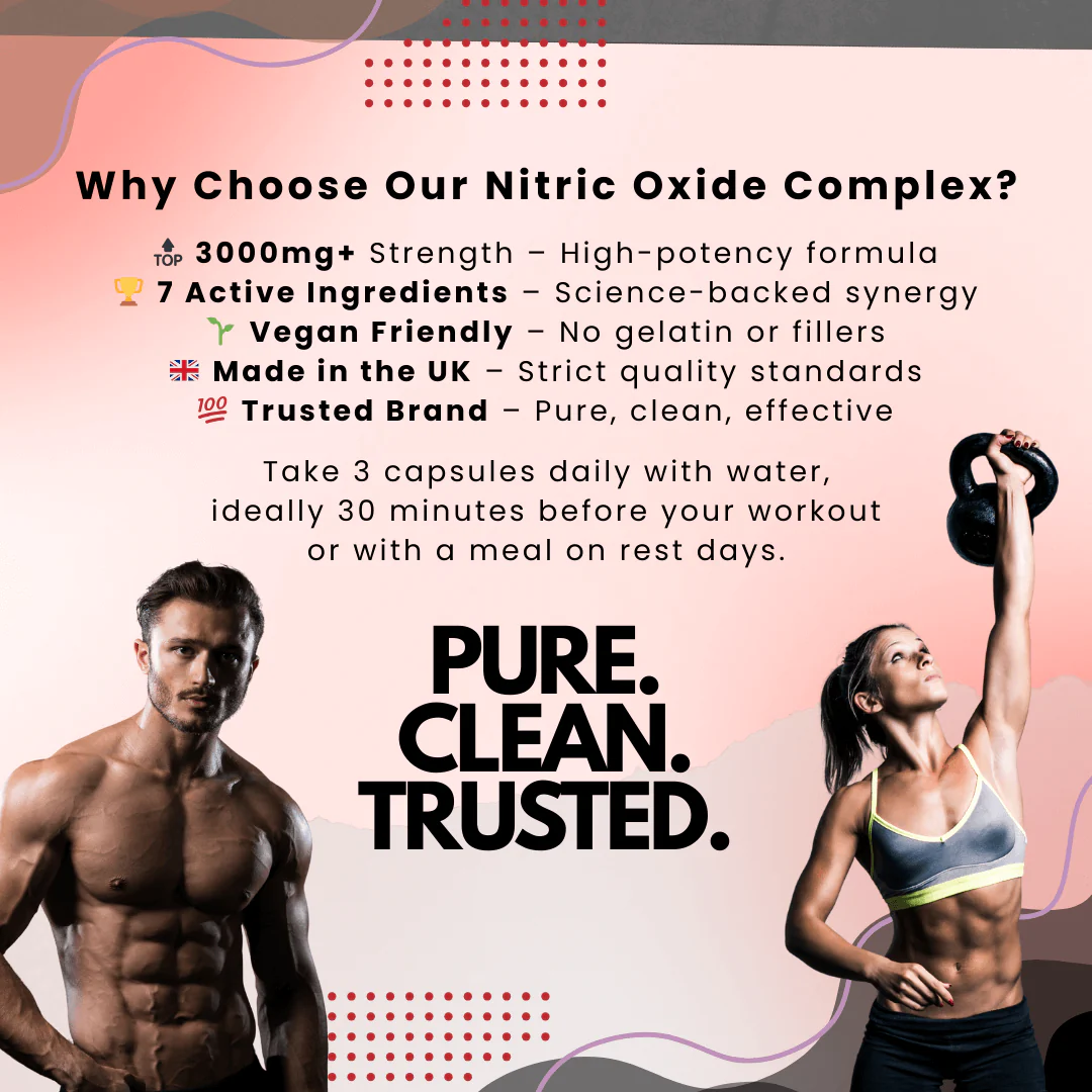 Nitric Oxide Complex 3000mg+ – L-Citrulline, AAKG, Beetroot & S7® - Image 4