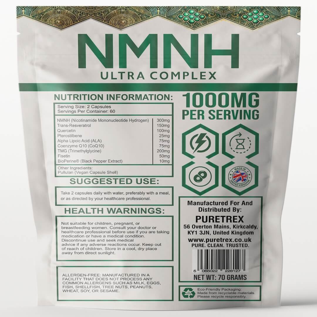 NMNH Ultra Complex Capsules – 1000mg NAD+ Support Formula - Image 8