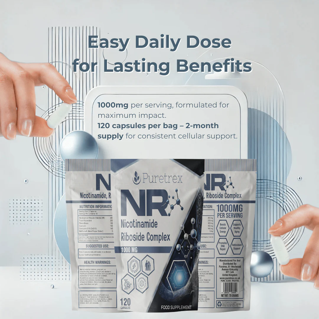 NR Nicotinamide Riboside Complex 1000mg – CoQ10 & Resveratrol Capsules - Image 5