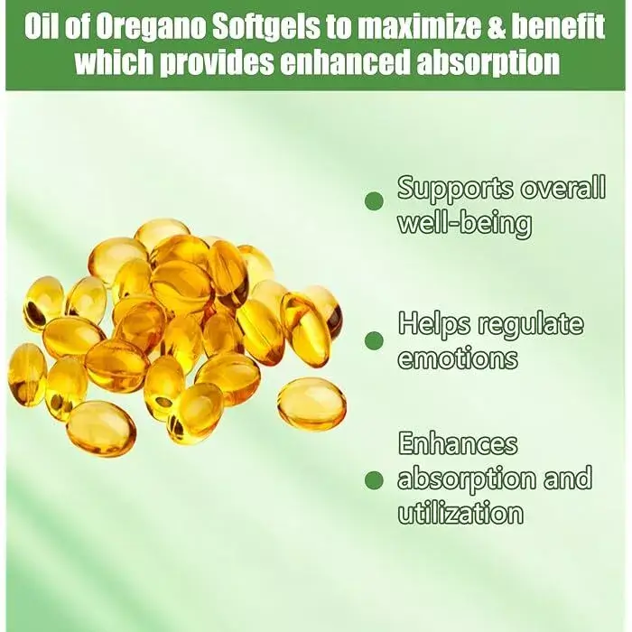 Oil of Oregano & Black Seed Oil Softgels – 6000mg Wild Oregano - Image 3