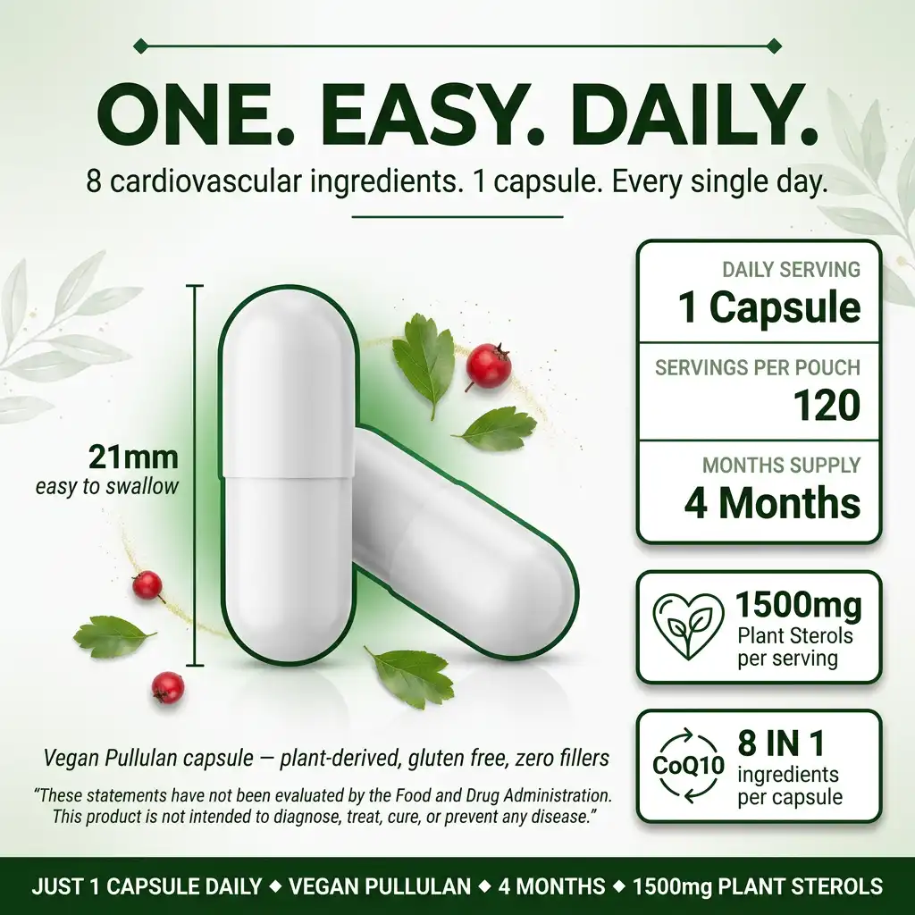 Plant Sterols 2000mg Complex – Beta-Sitosterol, CoQ10 & Vitamin K2 - Image 5