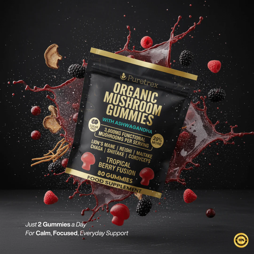Organic Mushroom Gummies – Lion's Mane, Reishi, Chaga & Ashwagandha - Image 6