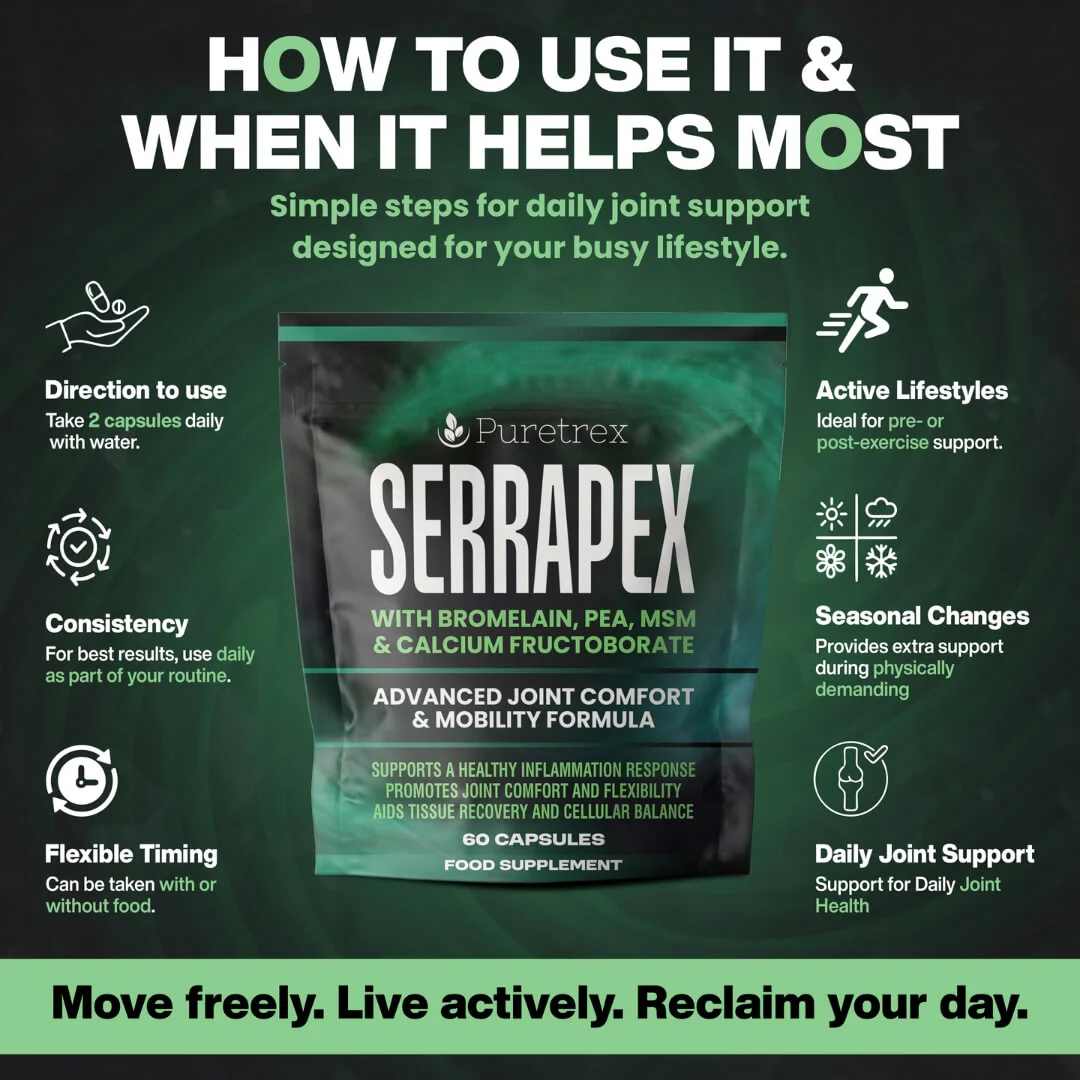 Serrapex – Enzyme & Nutrient Complex with Bromelain, PEA, MSM & Calcium Fructoborate - Image 5