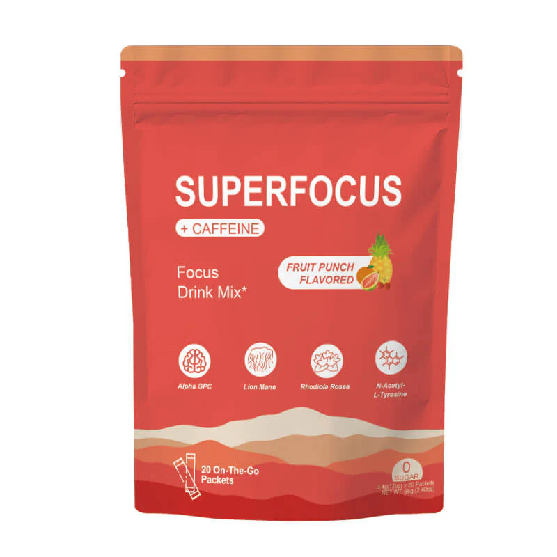 SuperFocus Drink Mix – Nootropic Focus Formula with Caffeine