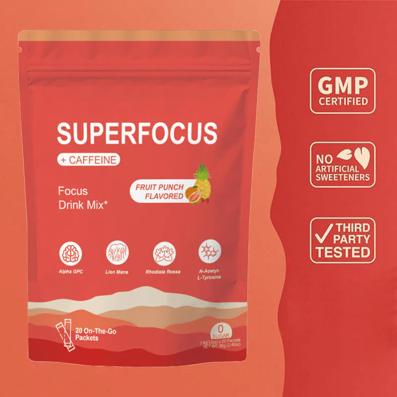 SuperFocus Drink Mix – Nootropic Focus Formula with Caffeine - Image 3