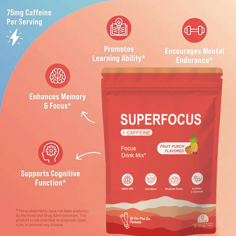 SuperFocus Drink Mix – Nootropic Focus Formula with Caffeine - Image 4