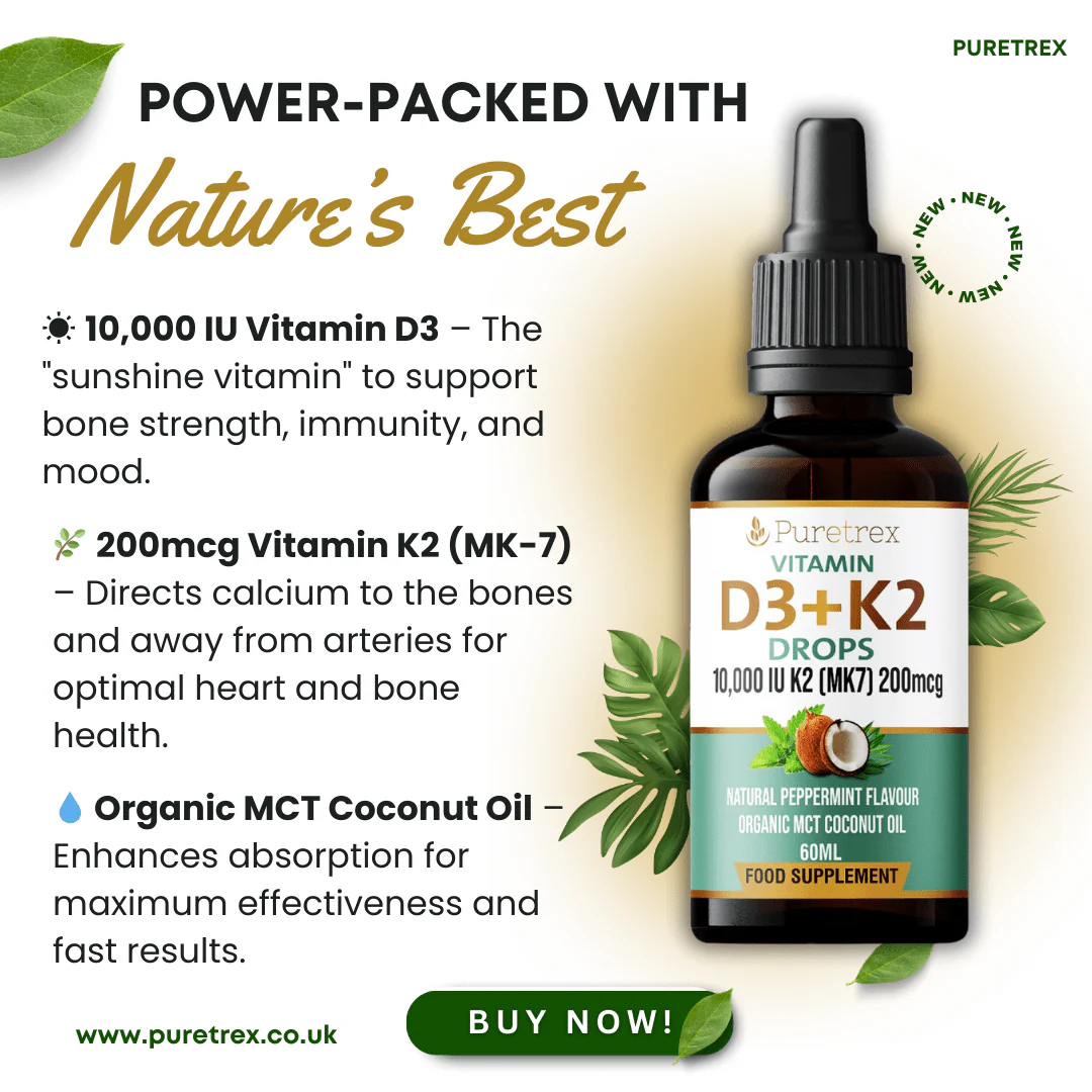 Vitamin D3 10,000 IU + K2 200mcg Drops – MCT Coconut Oil Formula - Image 4
