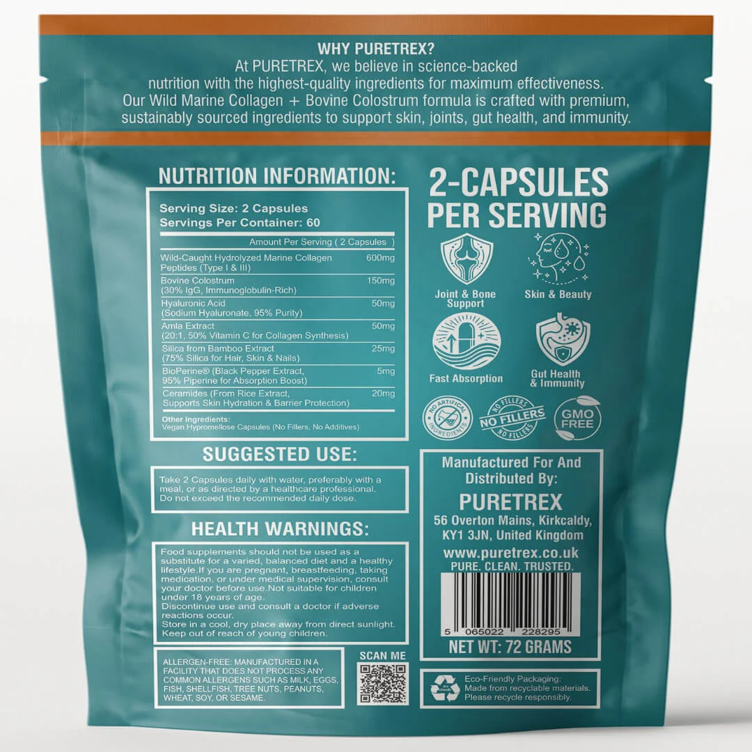 Wild Marine Collagen Peptides – Bovine Colostrum & Hyaluronic Acid - Image 6