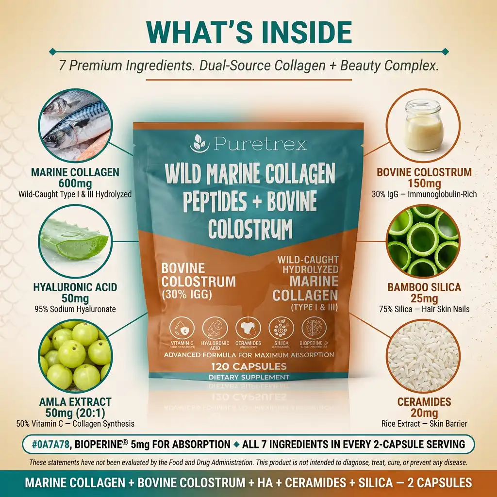 Wild Marine Collagen Peptides – Bovine Colostrum & Hyaluronic Acid - Image 8