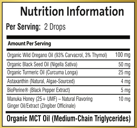 Wild Oregano Oil Drops – 93% Carvacrol with Ginger & Manuka Honey - Image 7